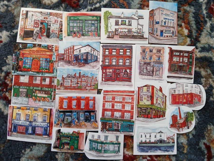 Liverpool pub collection sticker pack