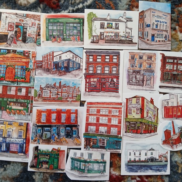 Liverpool pub collection sticker pack