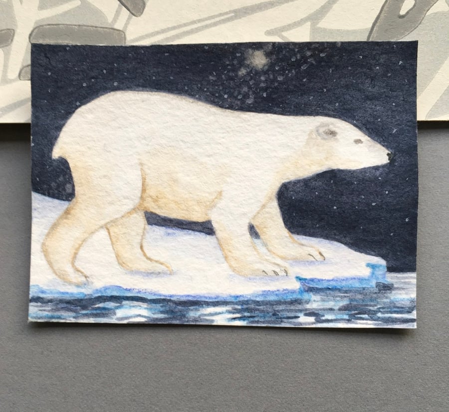 Ice Bear aceo