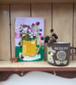 'August blackberrys' small painting on reclaimed wood - Image 5