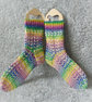 Hand Knitted Ladies' Socks, Patterned Pastel Socks, Beautiful Footwear - Image 9