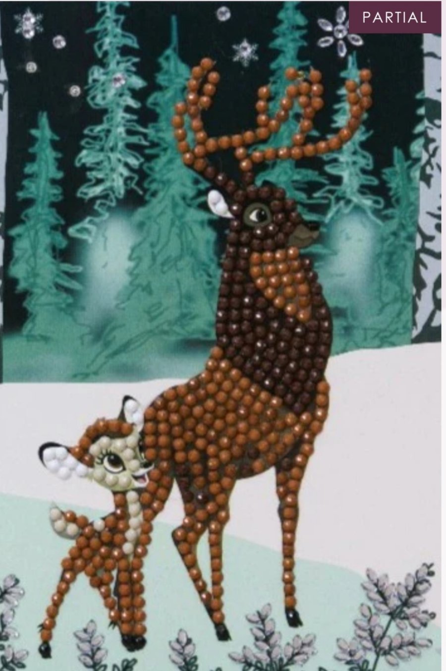 Bambi crystal art card kit