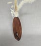 Wood Dried Flower Vase with Cutout Upcycled Reclaimed Wood Vase Dark Oak Finish - Image 6