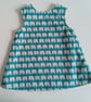 Summer dress, 3-6 months, elephant  A Line dress, pinafore dress elephants dress - Image 2