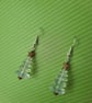 Crystal AB Christmas Tree Earrings - Image 2