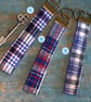 Handmade Key Ring Wristlet, Phone Chain Wristlet, Fabric Long Key Chain - Image 4