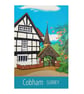 Cobham Surrey travel poster print by Susie West - Image 4
