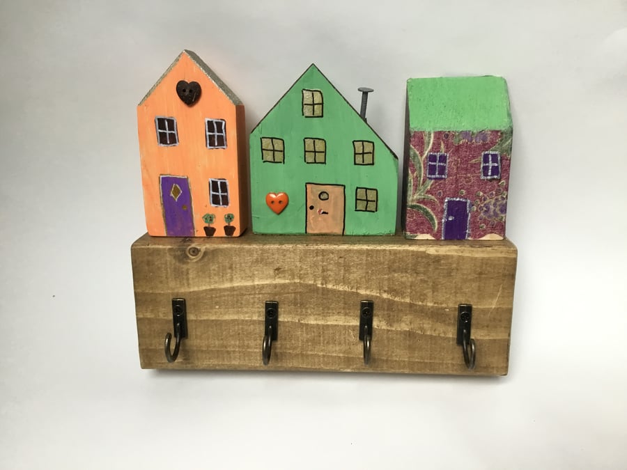 Seconds Sunday. Key hooks - rustic cottage design. 