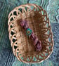 Hand spun art yarn - wool and mohair