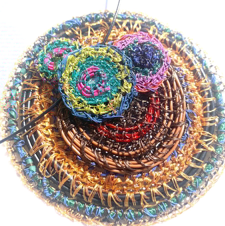 circles in circle pendant