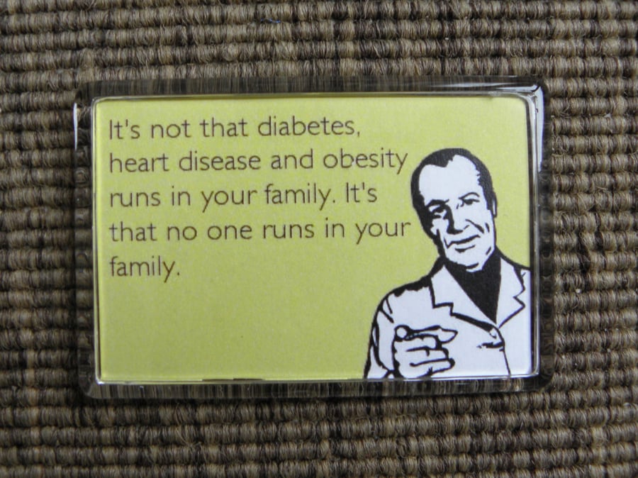 Unhealthy Living Funny Weight Watchers and Dieters Fridge Magnet 