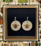 Bug stud clay earrings