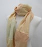 Peach Cream Scrap Fabric Voile Scarf - Image 4