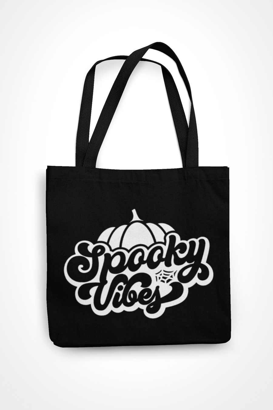 Spooky Vibes Tote Bag -Halloween Witch themed  Shopper Bag