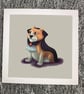 Vampire Corgi Art Print - Image 1