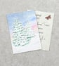 Original Watercolour ACEO Christmas Trees - Image 2