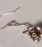 Silver rose earrings - Image 3