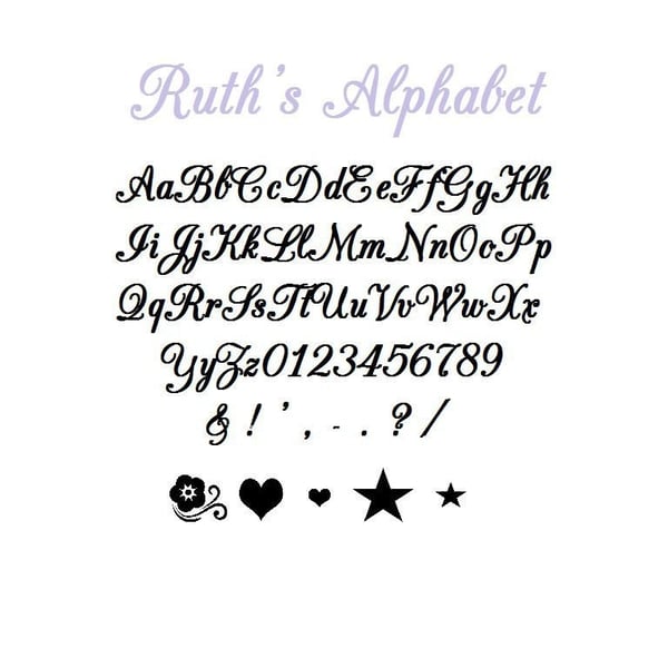 Ruth's FULL Cut & Fold Book Folding Alphabet - EMAILED PDF PATTERN