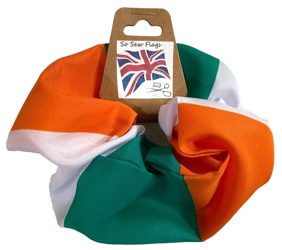 Ireland Irish Flag Hair Scrunchie Scrunchies Accessory Band Elastic