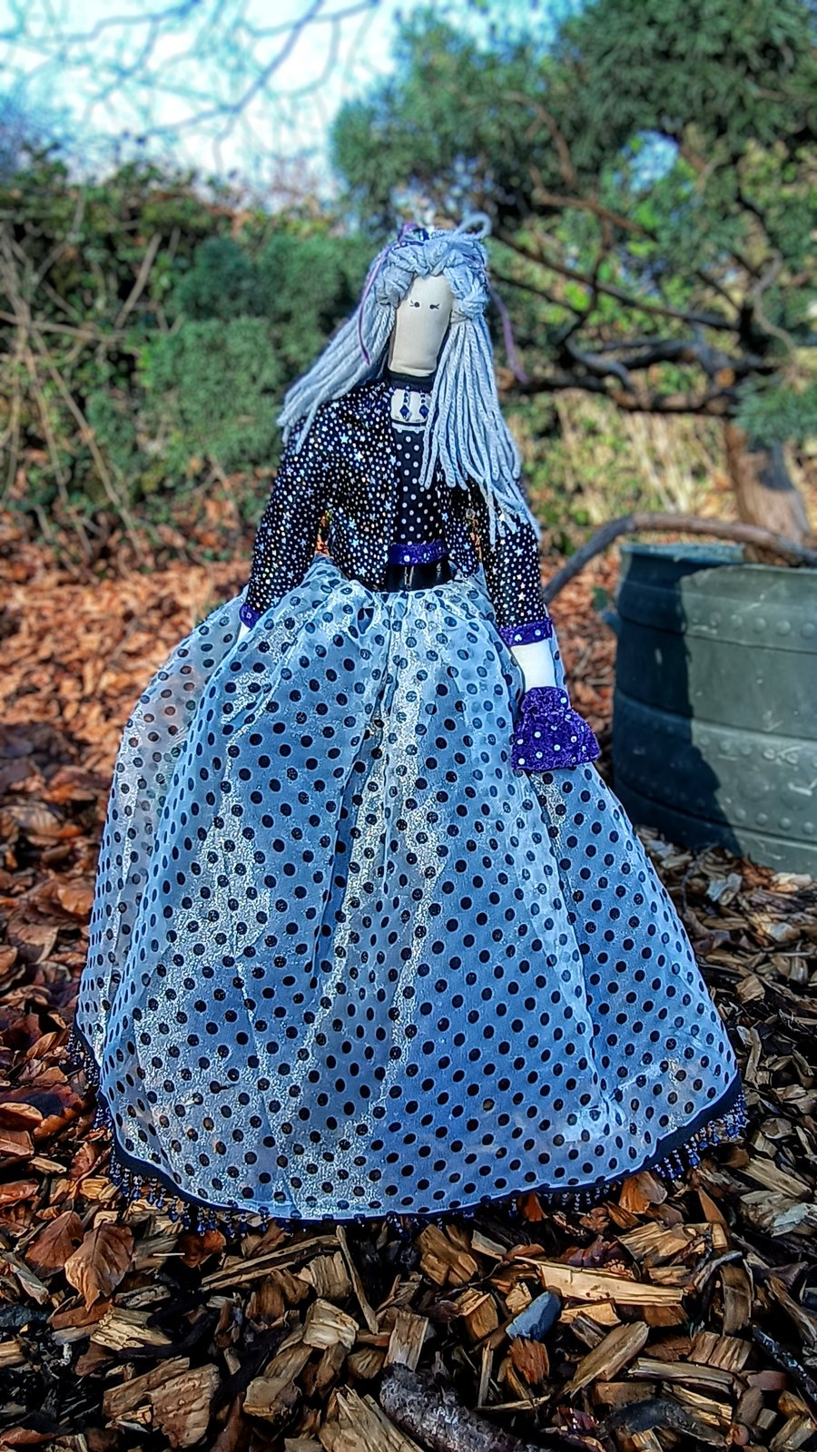 "Lady Agatha" - Ladies of Leisure - Handmade fabric doll