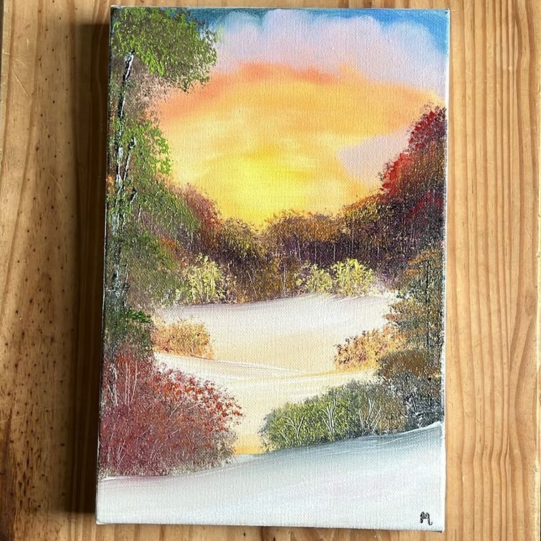 'Into The Clearing' Original Oil Painting 8" by 12" (20cm by 30cm)