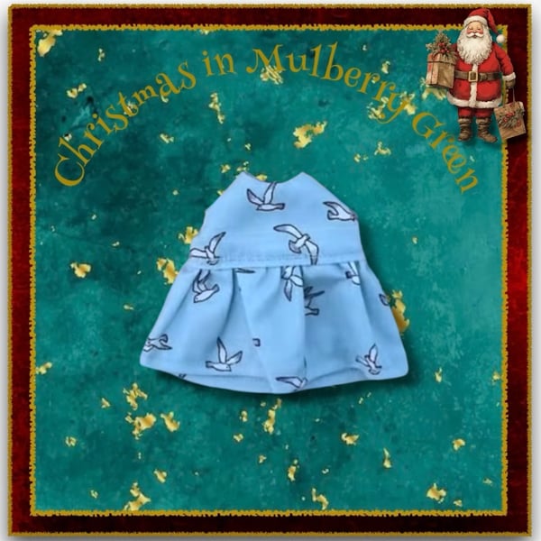 Pale Blue Seagull Dress for Baby Daisy 