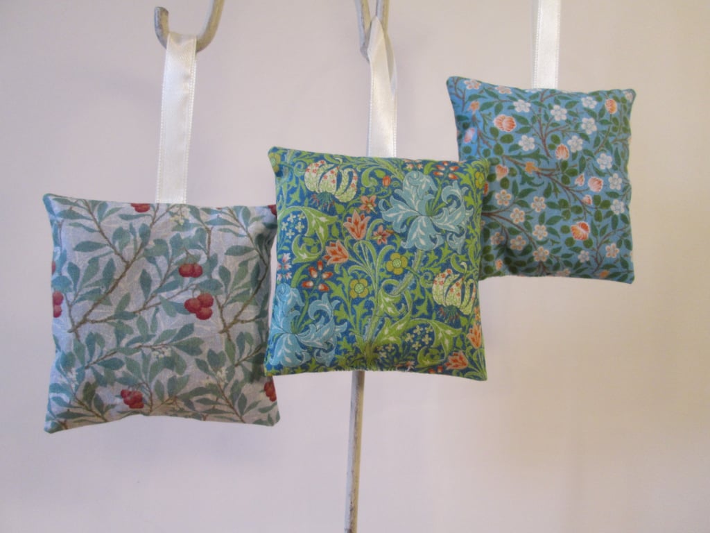 Set of three lavender bags using William Morris fabric 
