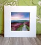 Among the Heather Acrylic Landscape Painting - Ideal Housewarming Gift