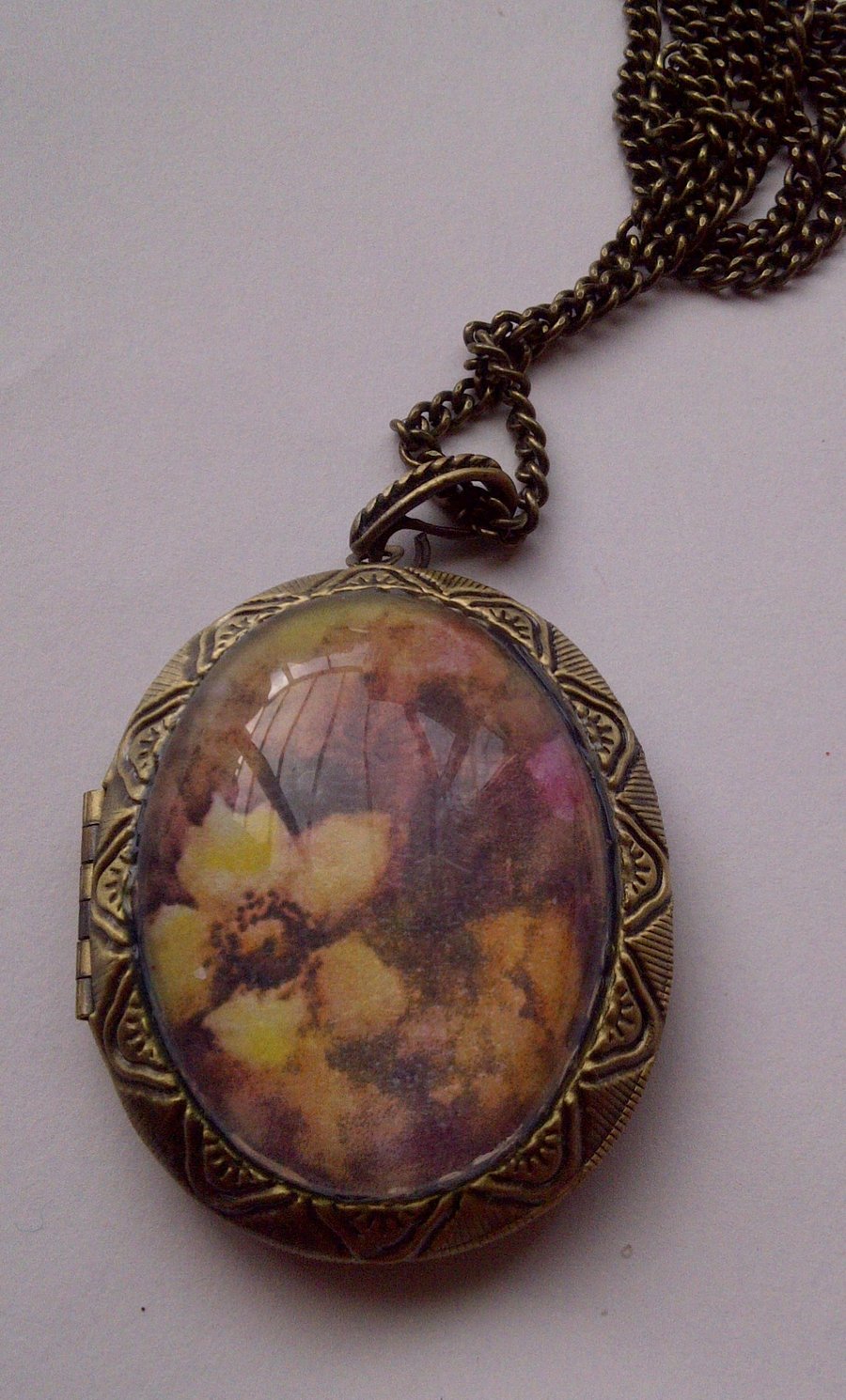 Vintage Style Locket Pill Box On A Fashionable Folksy