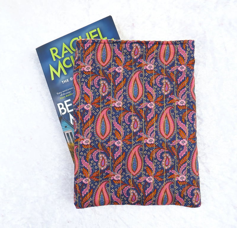 Book Sleeve, Liberty print, Shabani Paisley design