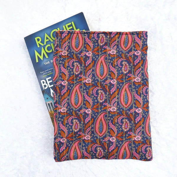 Book Sleeve, Liberty print, Shabani Paisley design