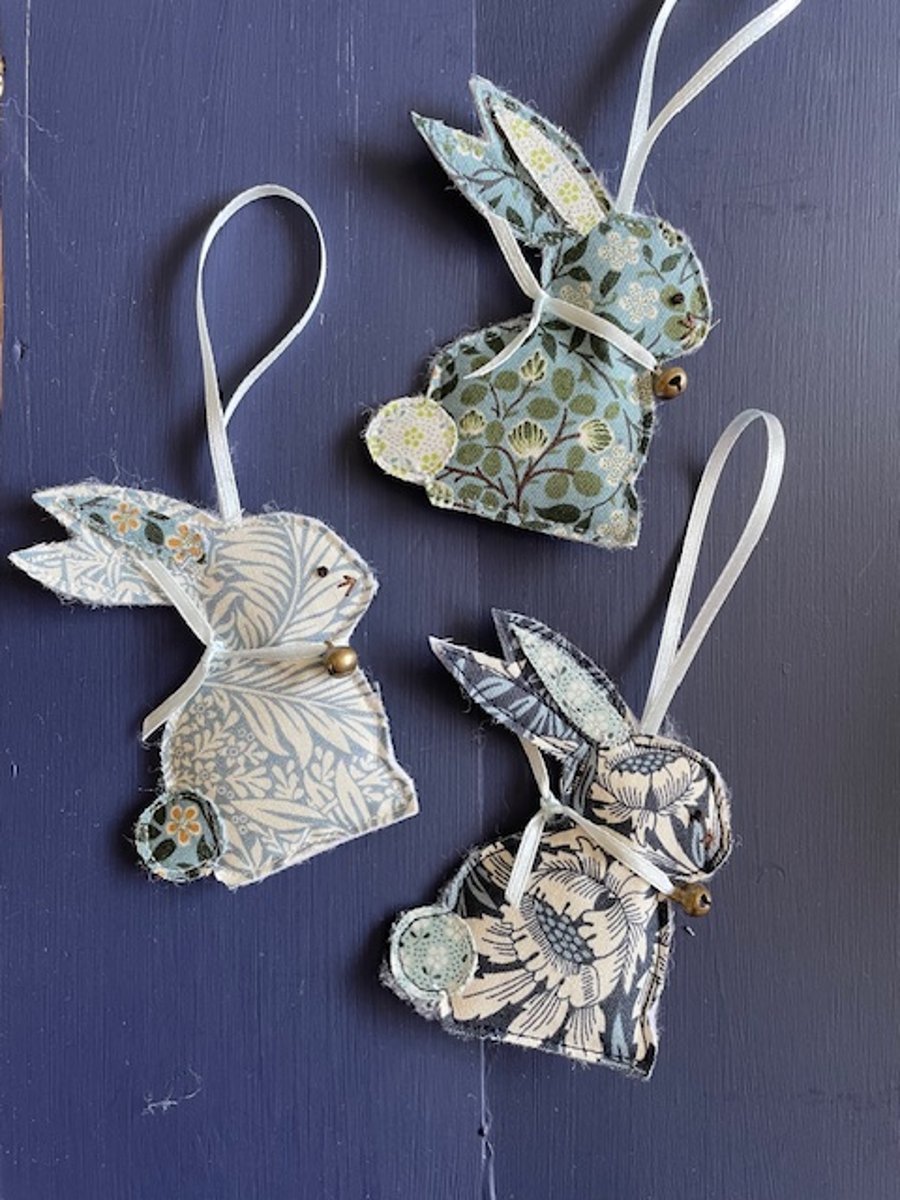 Special order for Sarah, William Morris bunny trio