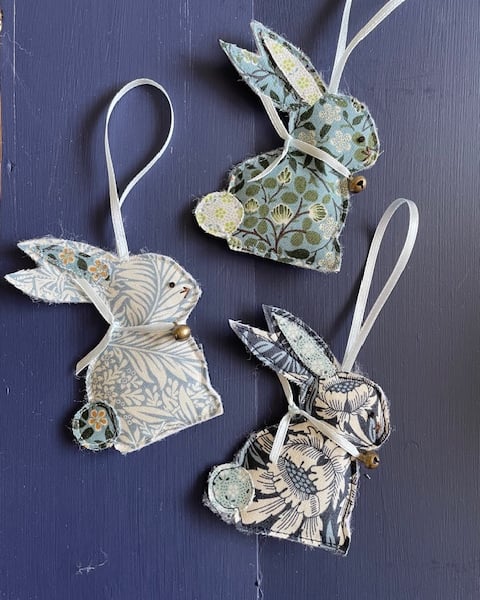 Special order for Sarah, William Morris bunny trio