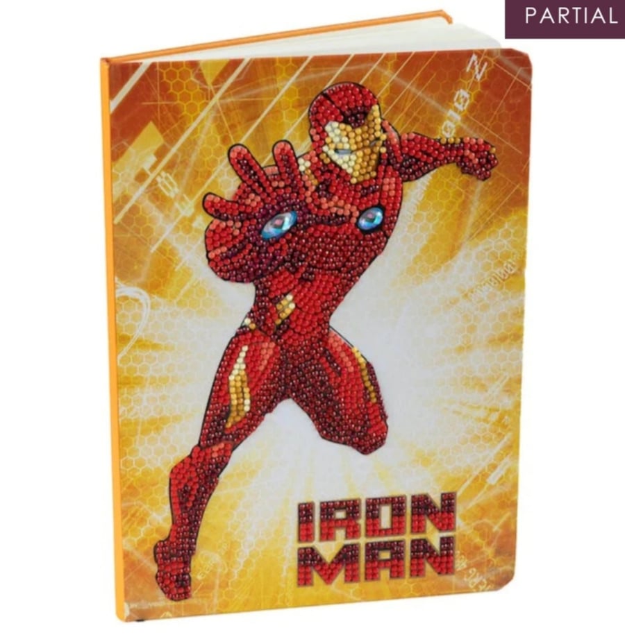 Iron-man crystal art notebook