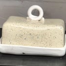 Unique One off Butter dishes ceramic Handmade in various Speckled colours.