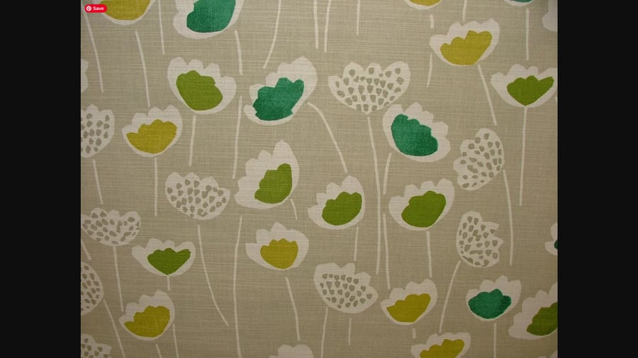 Scandi Flower Tablecloth  Cactus  135cm RECTANGLE