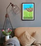 Rottingdean Brighton travel poster print by Susie West - Image 5
