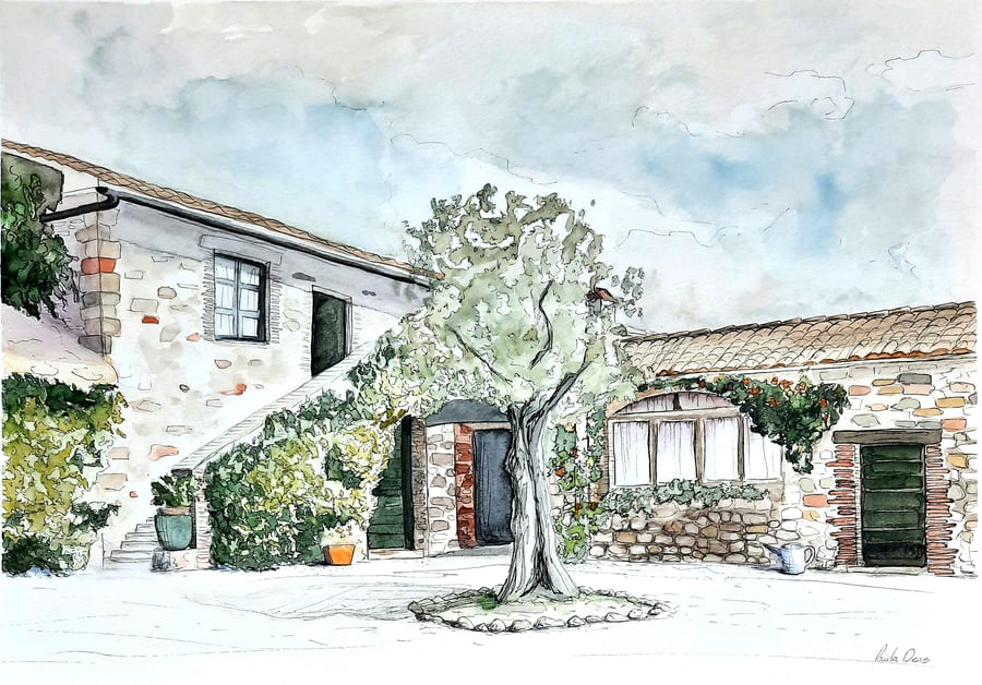 Commission Original Watercolour Painting Custom Watercolour Style Art - A5, A4