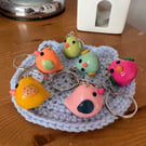 Little bird keychains 