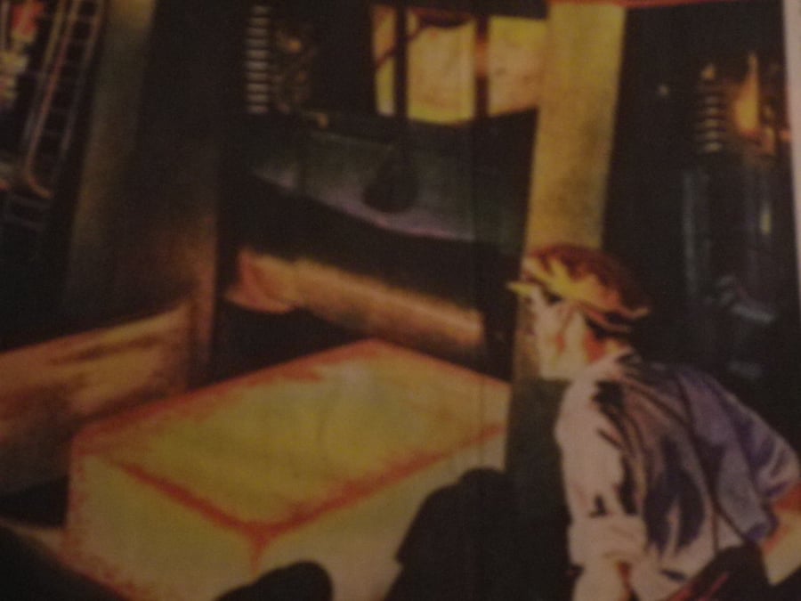 The Steelworker   A4 unframed  , mounted, free hook & easel, free shipping  1634