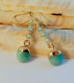 Teal Mountain Jade & Apatite Earrings, Birthday, Anniversary, Gifts For Her - Image 6
