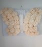 Handmade Cream Floral Butterfly 3D Wall Art - Image 3