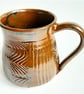 Reduction Fired Temako Mug Brown Glaze  - Hand Thrown Stoneware Ceramic Mug  - Image 1