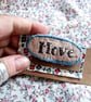 hand embroidered fabric brooch no 12