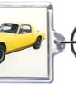 Lotus Elan Plus 2S 1973 - Keyring with 50x35mm Insert - Car Enthusiast - Image 1