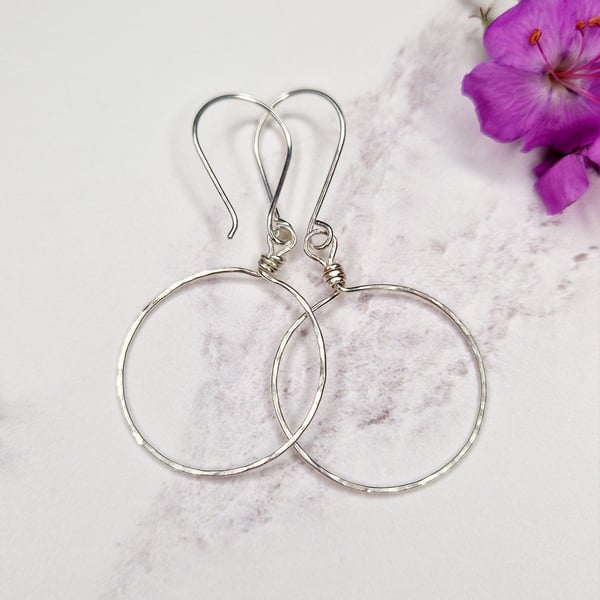 Sterling Silver Hoop Earrings 