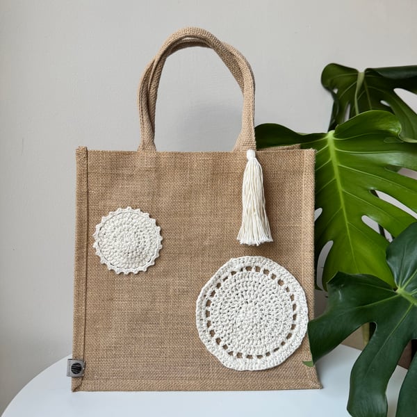 Boho Circle and Tassel Bag