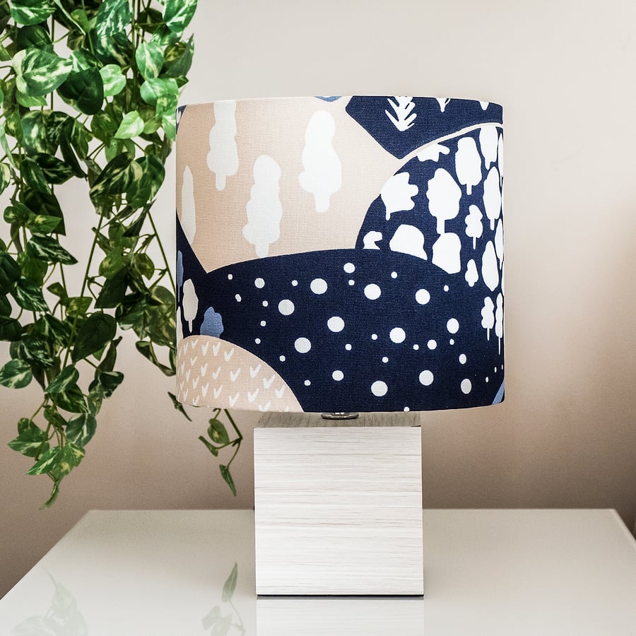 Table-lamp ceiling lampshade contemporary modern Scandi design landscape trees