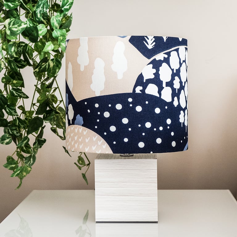 Table-lamp ceiling lampshade contemporary modern Scandi design landscape trees