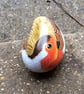 Robin hand painted on stone  - Image 4